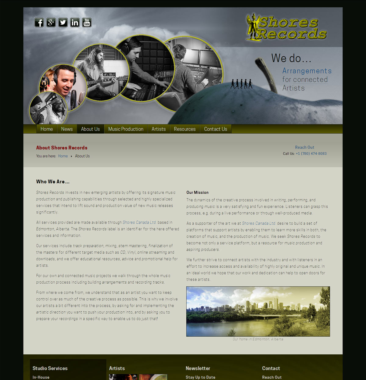 Website of Shores Records Website of Shores Records